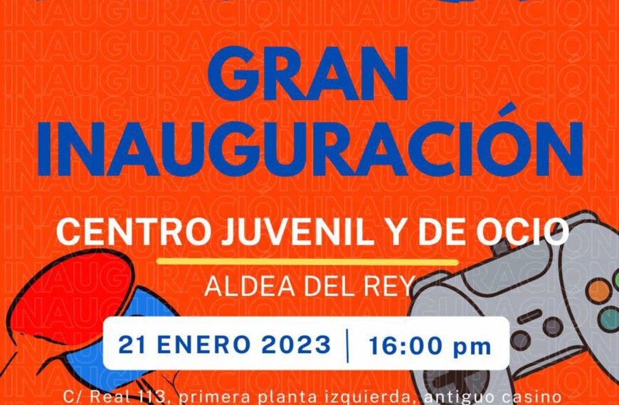 Con su inauguración la concejalía de Juventud del Ayuntamiento de Aldea del Rey pone en marcha el Centro Juvenil y de Ocio
