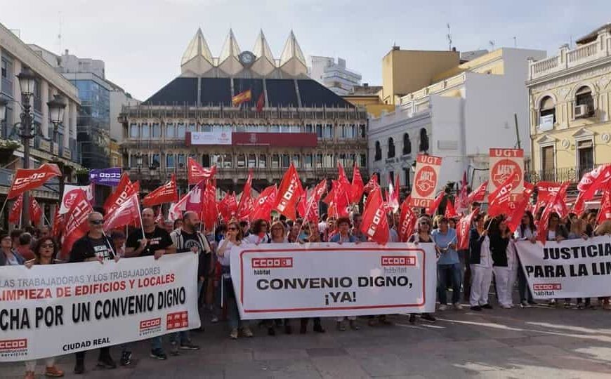 Unas 15.000 empleadas de la Limpieza de Ciudad Real, Cuenca, Guadalajara y Toledo, a la huelga desde este martes
