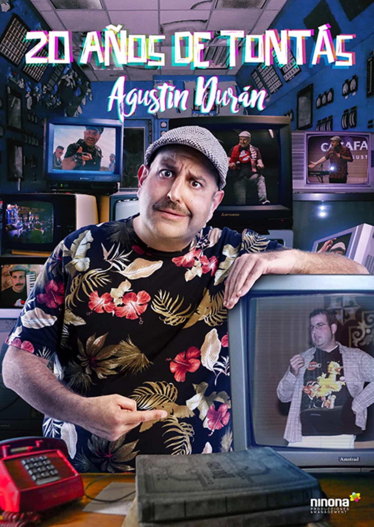 Agustín Durán “20 años de tontás” en el Teatro Municipal Quijano de Ciudad Real el 21 de enero