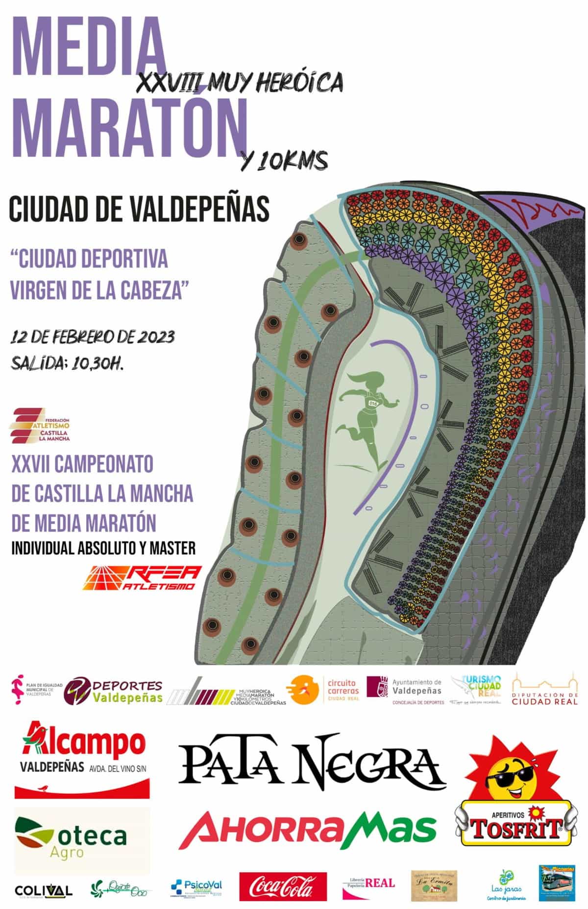Participa en la Muy Heroica Media Maratón Ciudad de Valdepeñas 2023 último día de inscripciones el 6 de febrero