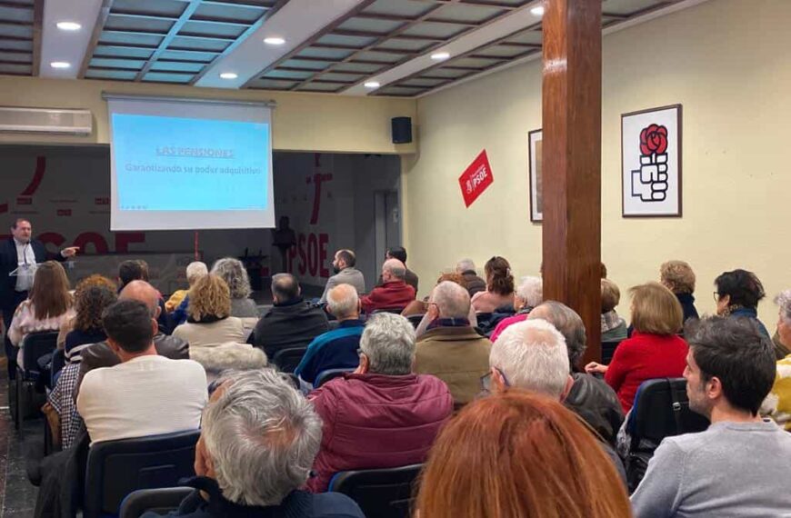 El PSOE de Puertollano defiende la revalorización de las pensiones del 8,5% frente al castigo a los pensionistas del PP