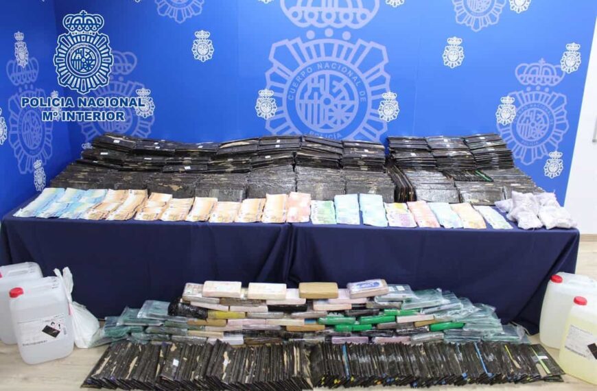 Detenidos 38 en Operación contra Tráfico de 600 Kg de Cocaina Oculta en Cajas de Fruta en Varias Provincias