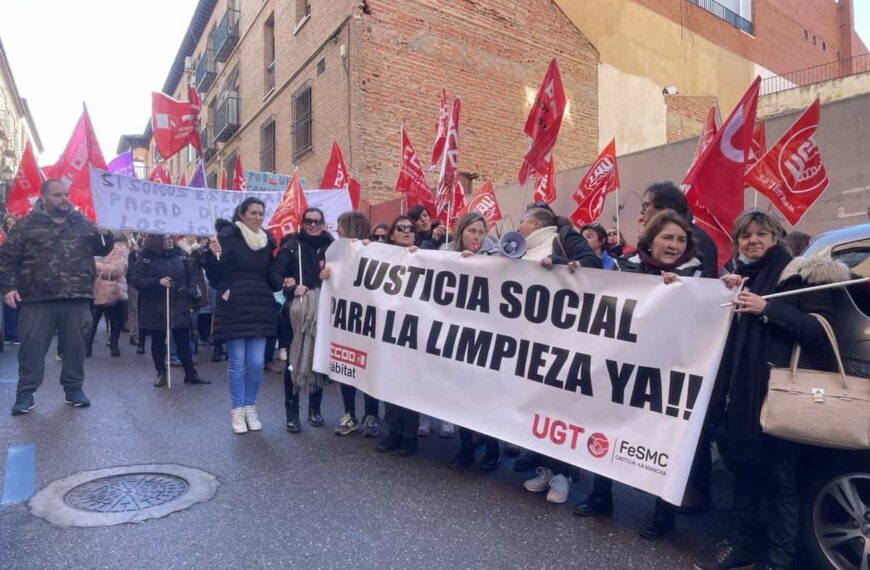 IU-CLM presentará en todos los ayuntamientos una moción de apoyo a trabajadoras de limpieza y ayuda a domicilio