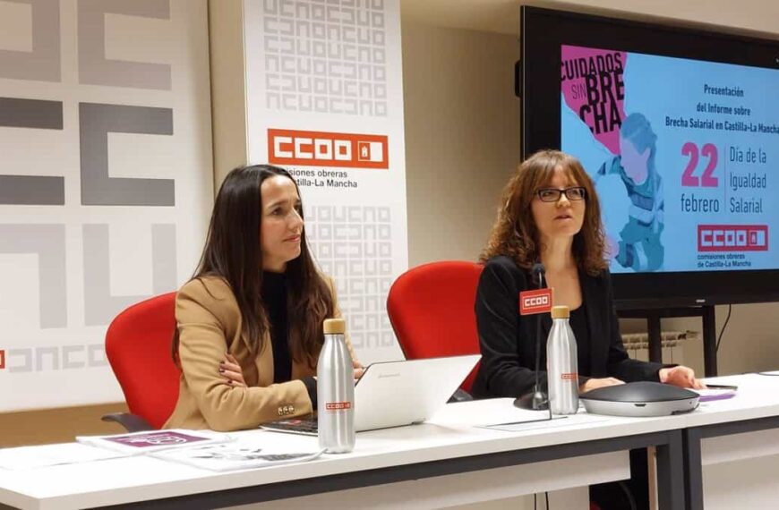 La brecha salarial llega al 16% en C-LM respecto al salario medio en 2021, dos puntos menos respecto a 2019, según CCOO