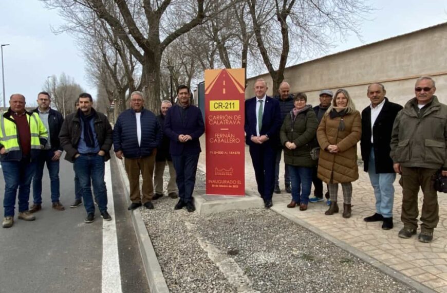 Inaugurada  la carretera CR-211 de Carrión de Calatrava a Fernán Caballero con inversión de más de 2,3 millones mejoras y rehabilitación