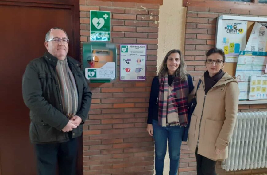 Instalados 198 desfibriladores en los colegios de toda la provincia de Ciudad Real dentro del programa “Salva un corazón, salva una vida”
