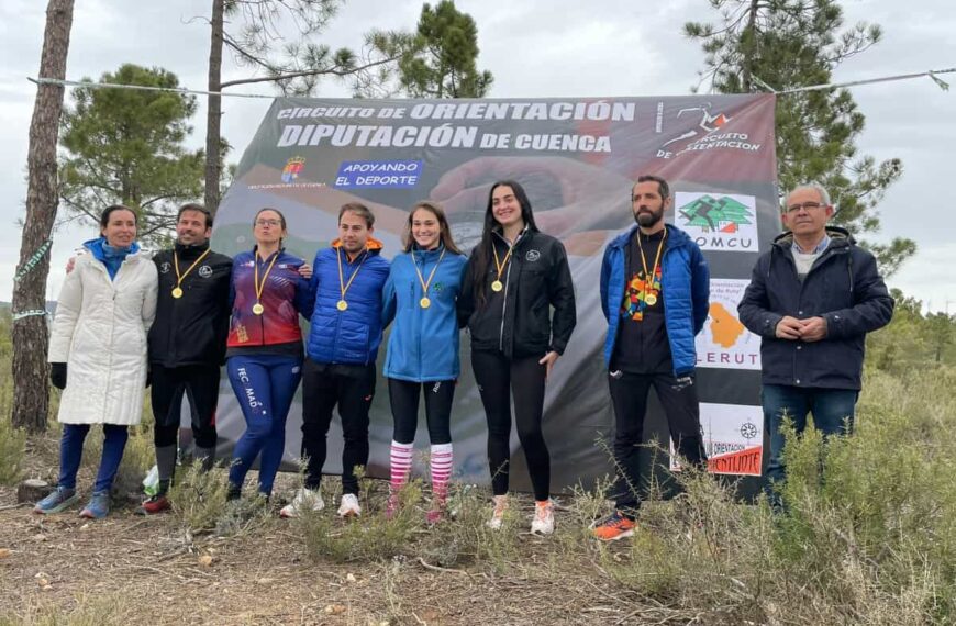 Alba Muñoz y David Cotillas triunfaron en Campillo de Altobuey en la primera prueba del Circuito de Orientación Diputación de Cuenca