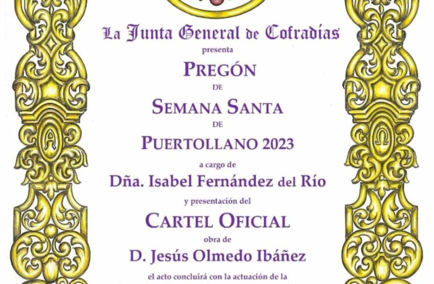 Pregón de Semana Santa y presentación del cartel oficial el sábado 4 de marzo en el teatro de Colegio Salesianos de Puertollano