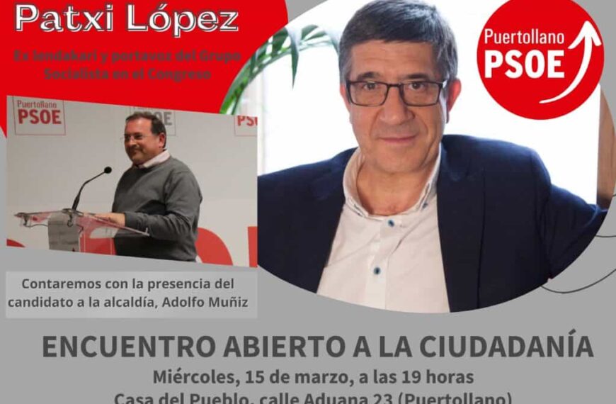 Encuentro ciudadano con Patxi López en la Casa del Pueblo de Puertollano