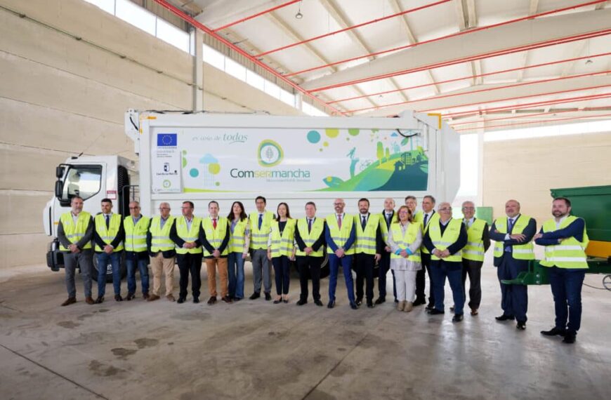 El presidente de Castilla-La Mancha inaugura la ampliación, mejora y modernización de la planta de tratamiento de residuos de Comsermancha