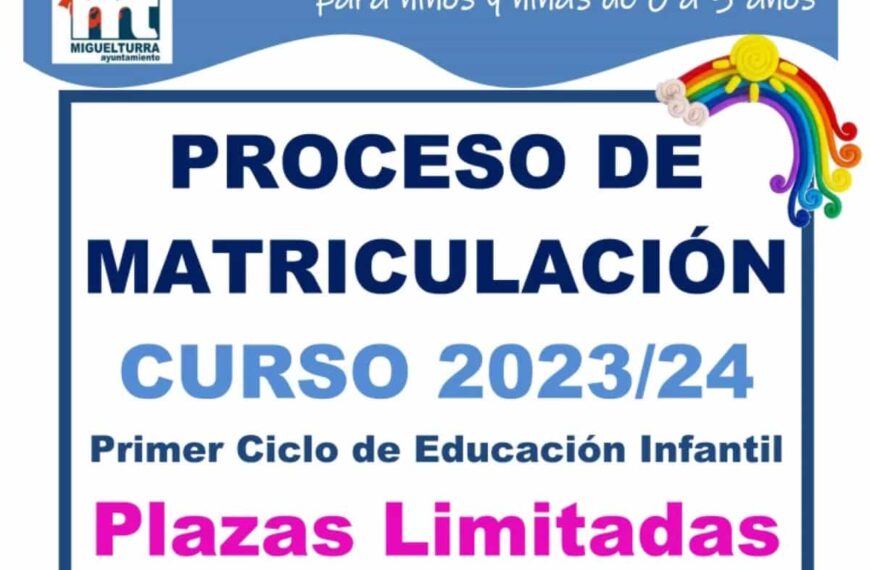 Convocado el proceso de admisión del curso 2023-2024 de las 2 Escuelas Infantiles de Miguelturra  “Pelines” y “Coleta”