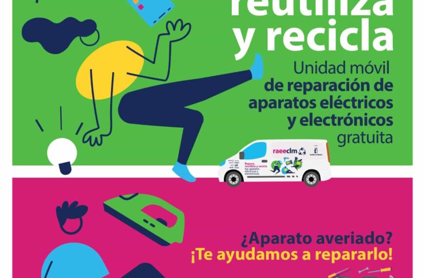 Un taller-furgoneta itinerante de la campaña “Repara, Reutiliza y Recicla” ha llegado hoy a Tomelloso para brindar asesoramiento gratuito