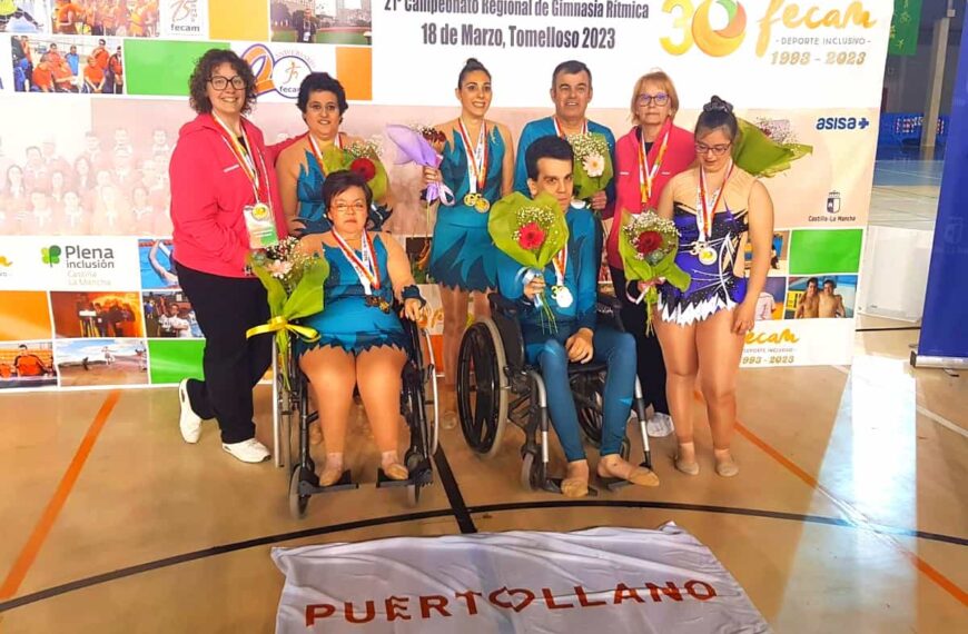 El Club Deportivo Fuente Agria de Puertollano obtuvo 6 medallas en el Campeonato Regional de Gimnasia Rítmica para personas con discapacidad