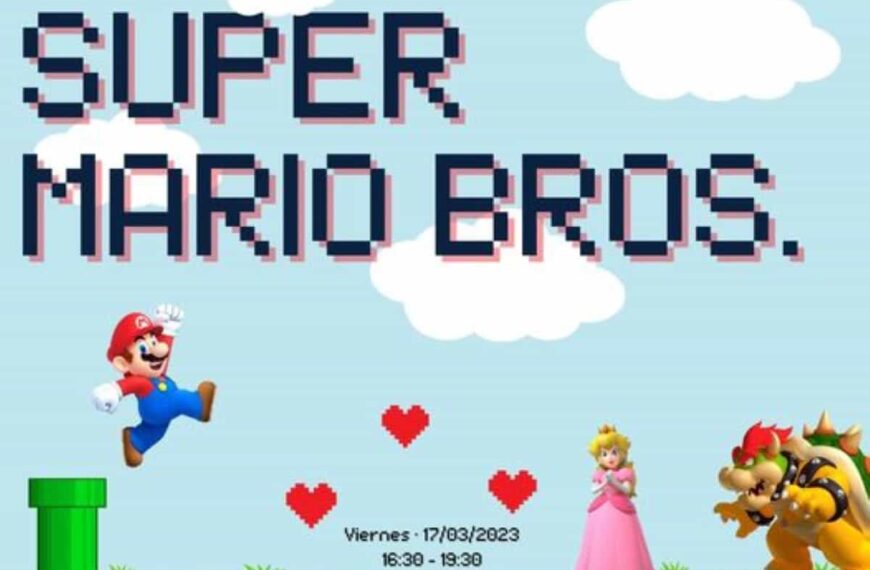 El famoso juego de Super Mario Bros mañana en las Salas de Ocio de Miguelturra de 16:30 a 19:30 horas