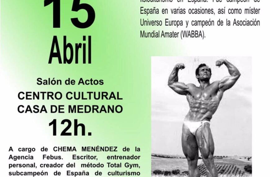 El maestro del culturismo, Salvador Ruiz, será homenajeado en Argamasilla de Alba este sábado tras ganar cinco veces el campeonato de España.