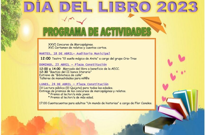 Granátula celebrara el Día del Libro con interesantes actividades hasta el 24 de abril