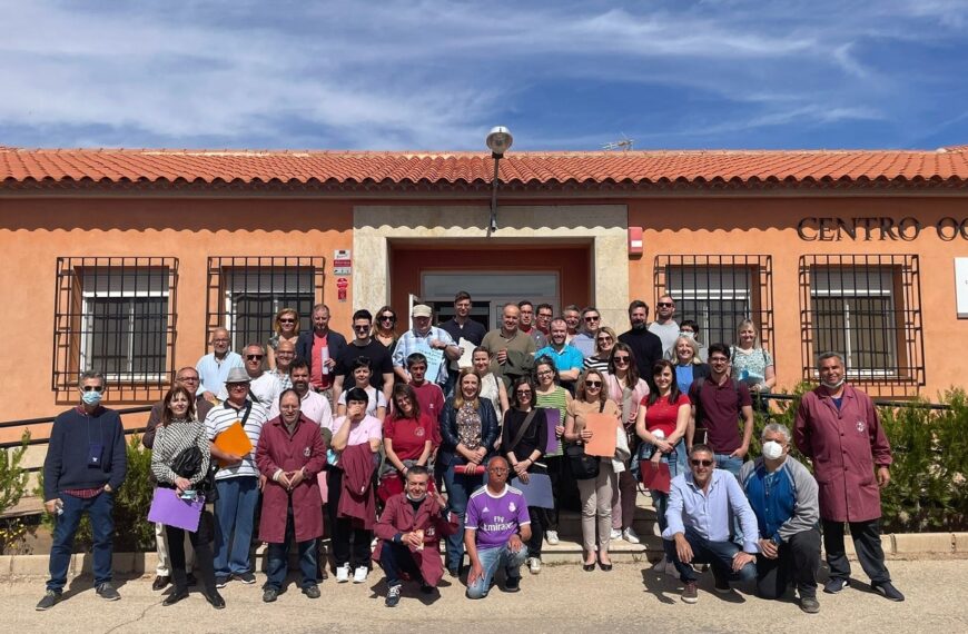La vicepresidenta de Diputación, Mª Jesús Villaverde, acompañó a los socios del Proyecto Europeo CORE en la visita al Centro ADIN en Villanueva de los Infantes