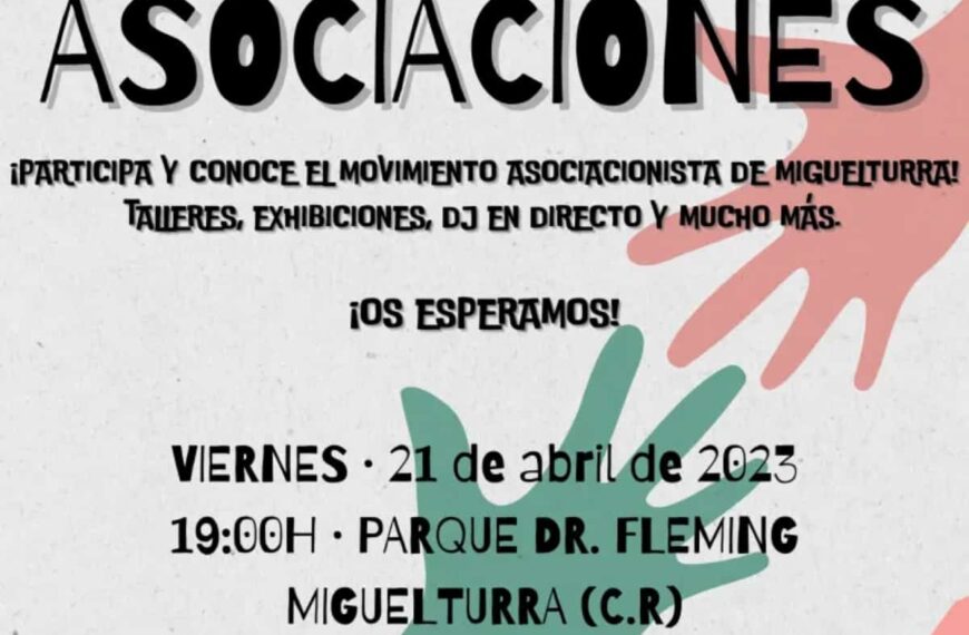 La Feria de Asociaciones se celebrará el 21 de abril a partir de las 19:00 horas en el parque Doctor Fleming de Miguelturra