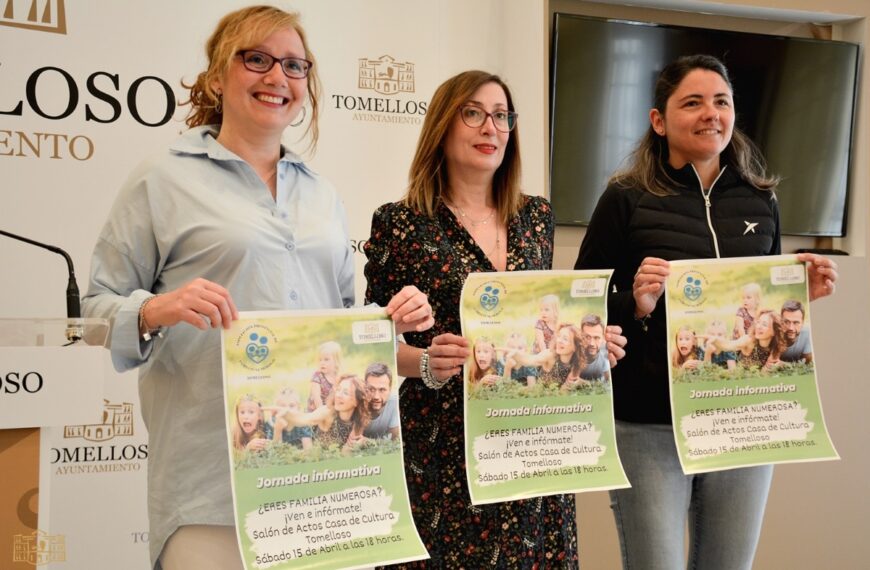 Jornada informativa y de orientación sobre derechos y beneficios de las familias numerosas el 15 de abril en Tomelloso