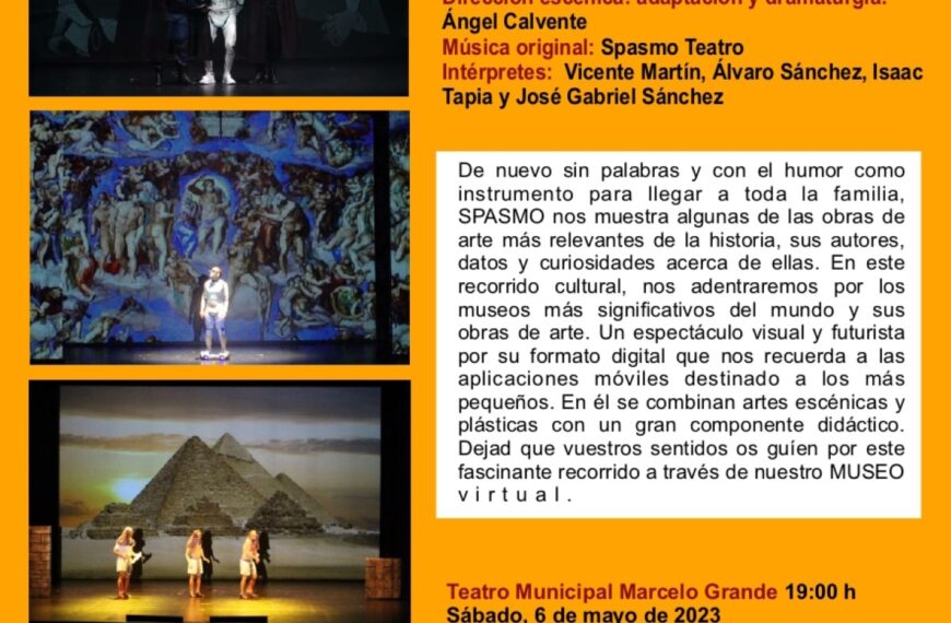 “La mejor obra de la historia” el 6 de mayo en el Teatro Marcelo Grande de Tomelloso a las 19 hrs