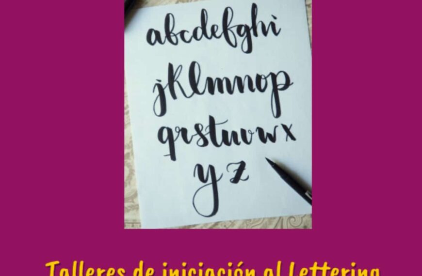 Taller de iniciación al Lettering para niños y niñas de 9 a 12 años el 6 de mayo en la Biblioteca “Lope de Vega” de Manzanares