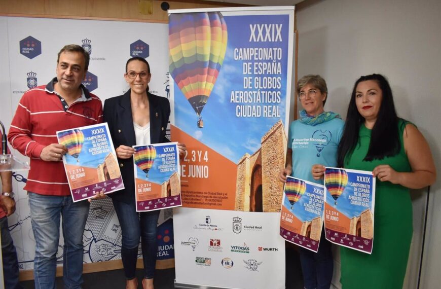 Del 1 al 4 de junio se celebrará en Ciudad Real el XXXIX Campeonato Nacional de Globos Aerostáticos