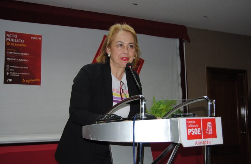 Manuela Casado: “Con el PSOE, en Almaden comienza un tiempo nuevo cargado de compromiso y oportunidades”