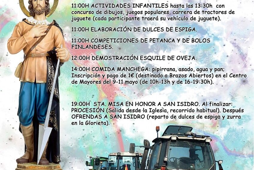 Argamasilla de Alba se prepara para celebrar la festividad de San Isidro Labrador