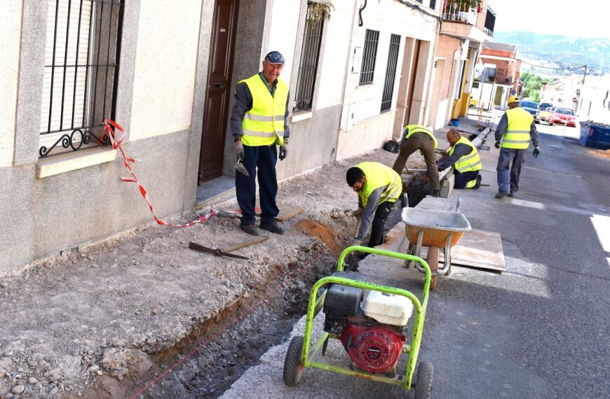 En la barriada Constitución de Puertollano ha iniciado la 2ª fase de la renovación y ampliación de acerados de la calle Asilo