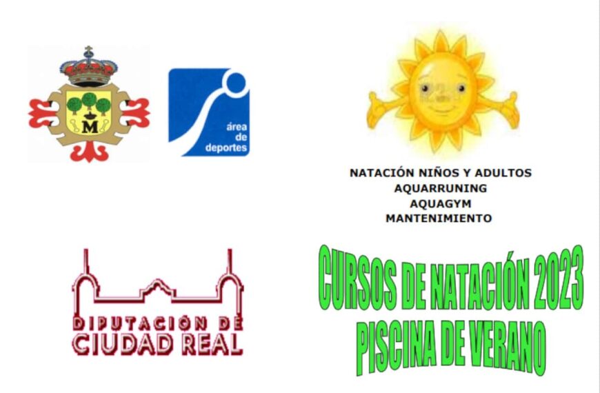 Cursos de natación en la piscina de verano de Manzanares aún puedes recoger número para el sorteo hasta el 25 de mayo