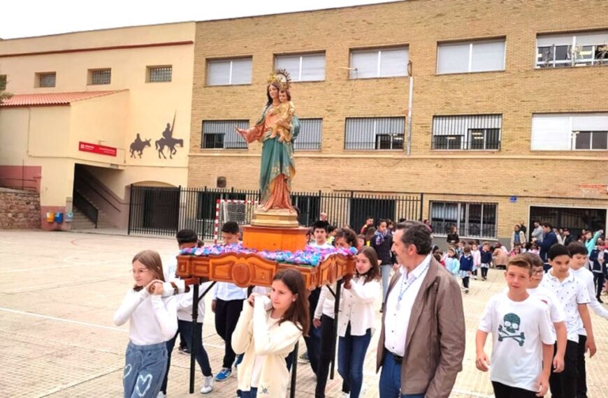 Mañana la comunidad salesiana de Puertollano celebrará a María Auxiliadora con procesión, eucaristía, chocolatada y migas solidarias