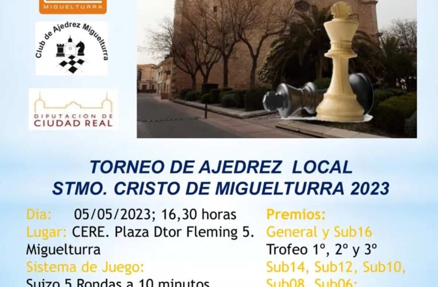 Torneo de Ajedrez local Santísimo Cristo de la Misericordia el 5 de mayo en Miguelturra