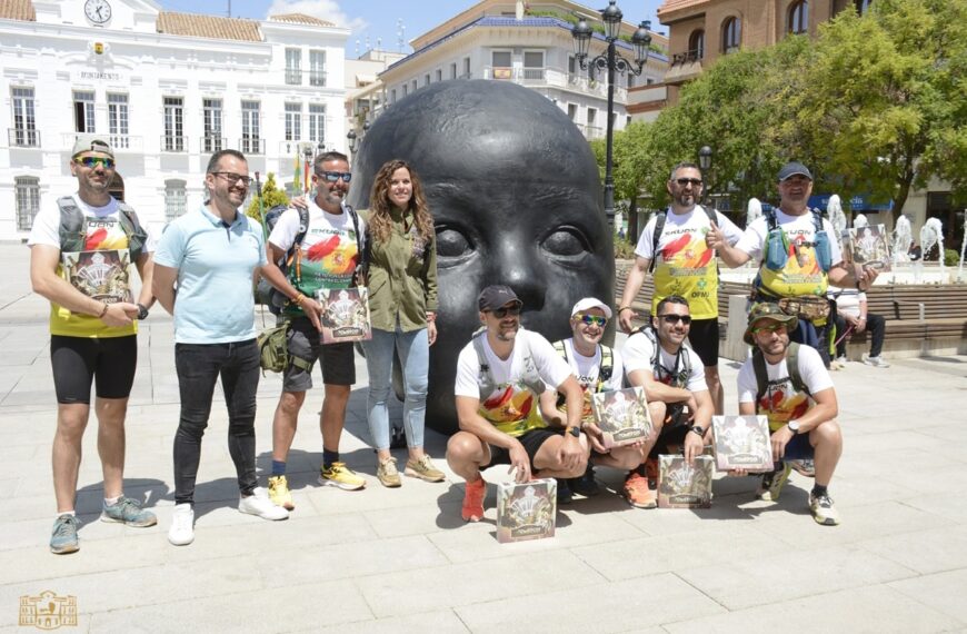 Víctor Henares y su Reto contra el Cáncer  para recaudar fondos para la lucha contra el cáncer llegó a Tomelloso