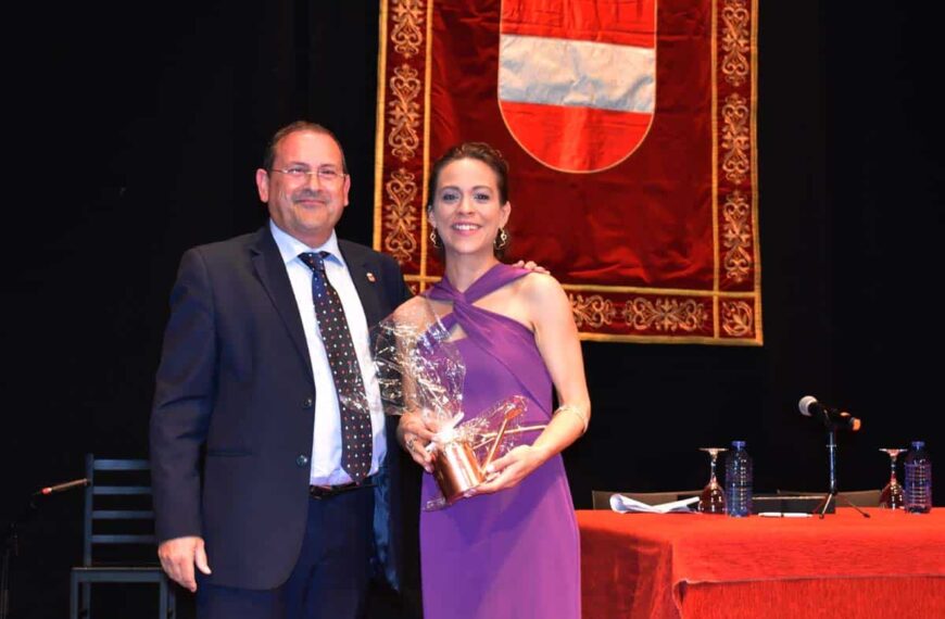 Violeta Zapata pregonó la Feria de Mayo 2023 de Puertollano y destacó las cualidades de la ciudad minera y sus habitantes