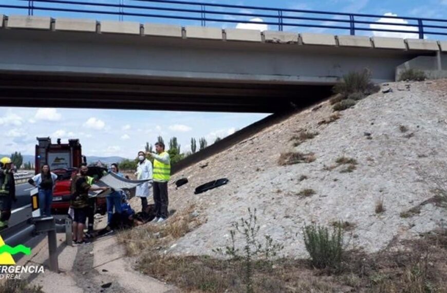Tres personas resultan heridas tras un accidente de tráfico en la A-4 en Villarta de San Juan (Ciudad Real)