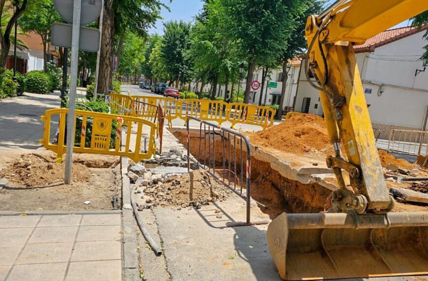 El tramo cortado de la Avenida D. Antonio Huertas de Tomelloso cerrado al tráfico reabrirá en las próximas horas