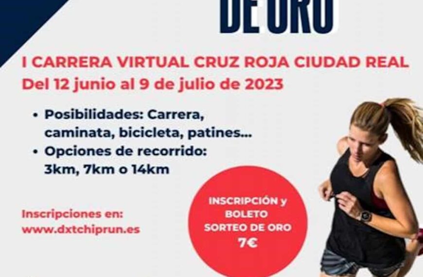 I Carrera Virtual “Corazones de Oro” de la Cruz Roja de Ciudad Real participa hasta el 15 de julio