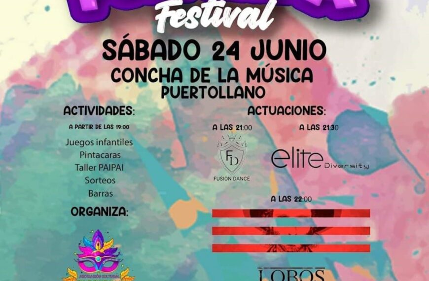 Festival con actividades infantiles de la Asociación Cultural Purpurina el 24 de junio en la Concha de la Música de Puertollano