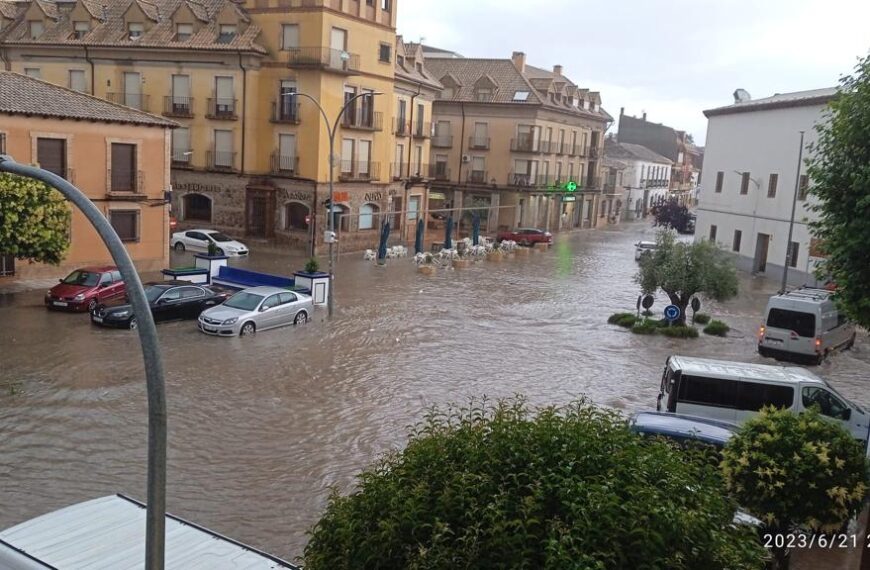 Tormentas de verano provocan inundaciones en Herencia