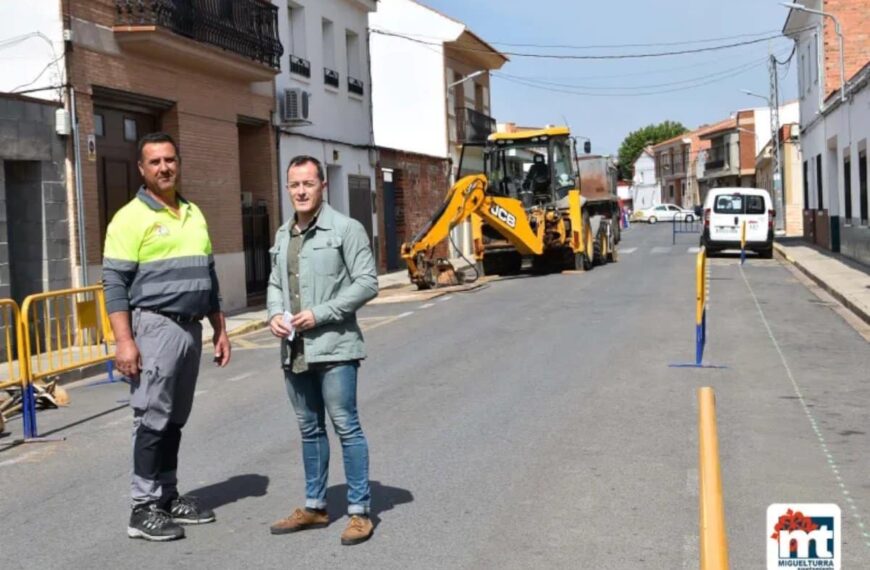Iniciaron ayer las obras en la calle Azorín de Miguelturra durarán alrededor de 40 días y con una inversión de poco más de 95.000 €