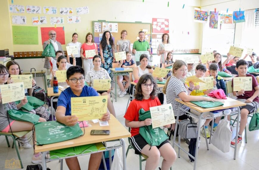 Premio local y finalista provincial lograron en el  II concurso “Pausas Saludables” de la AECC alumnos del CEIP Virgen de las Viñas de Tomelloso