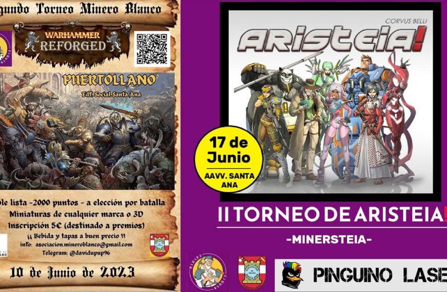 La Asociación «Minero Blanco» iniciará el verano con un torneo de Warhammer Reforged y la Copa “Minersteia”  en Puertollano