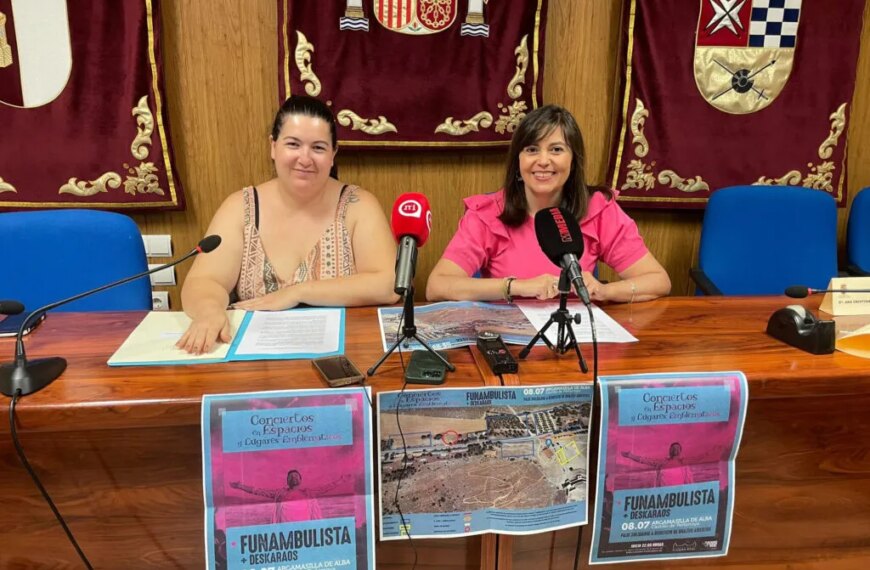 Funambulista y Deskaraos el próximo sábado 8 en el Castillo de Peñarroya