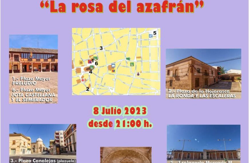 La Solana programa una gran noche de zarzuela al aire libre con la Representación en plazas y calles de fragmentos de “La Rosa del Azafrán”
