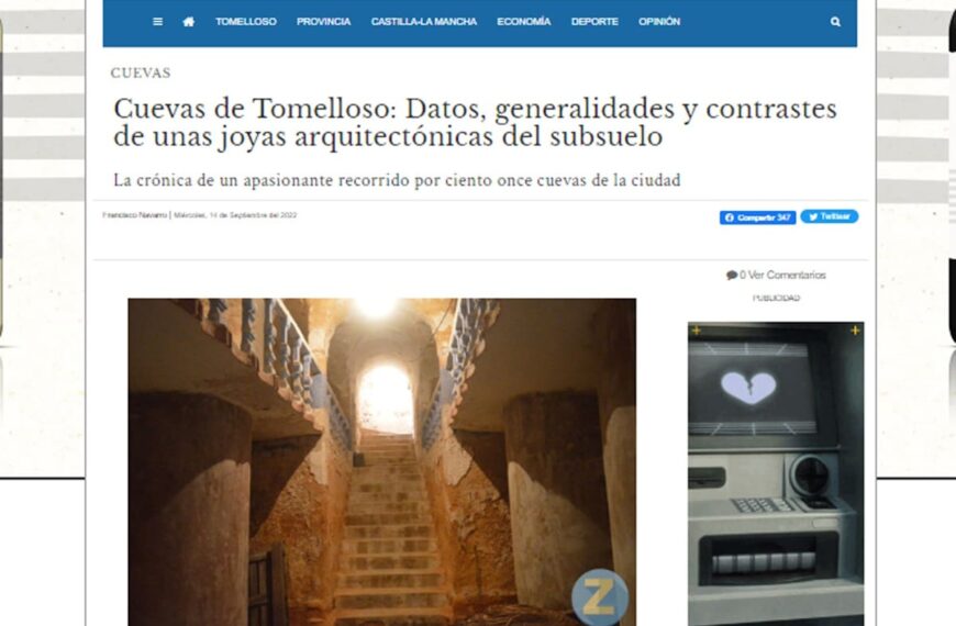 Fallado el Certamen Artículo Periodístico “Juan Torres Grueso”: el ganador es Francisco Navarro con un artículo sobre las cuevas de Tomelloso