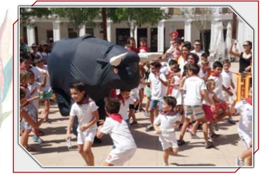 Encierro de San Fermín infantil, castillos acuáticos y fiesta de espuma este domingo 16 de julio en la Feria y Fiestas de Manzanares 2023