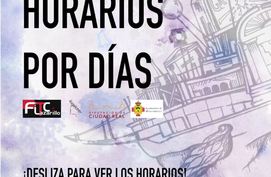 Programación del Festival Internacional de Teatro Contemporáneo Lazarillo Manzanares que inicia este domingo 20 de agosto