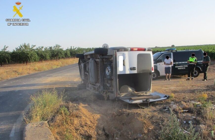 Persona investigada tras causar accidente en Campo de Criptana dejando tres heridos, uno en estado grave