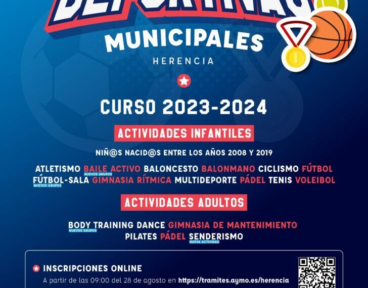 Escuelas Deportivas de Herencia: nuevas oportunidades y modalidades para la temporada 2023/2024