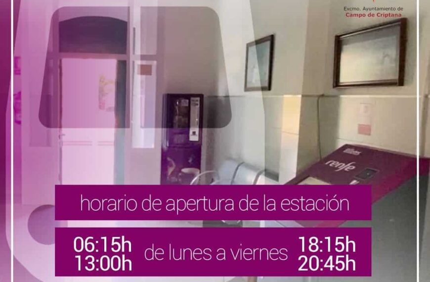 Horarios de la estación de Renfe de Campo de Criptana